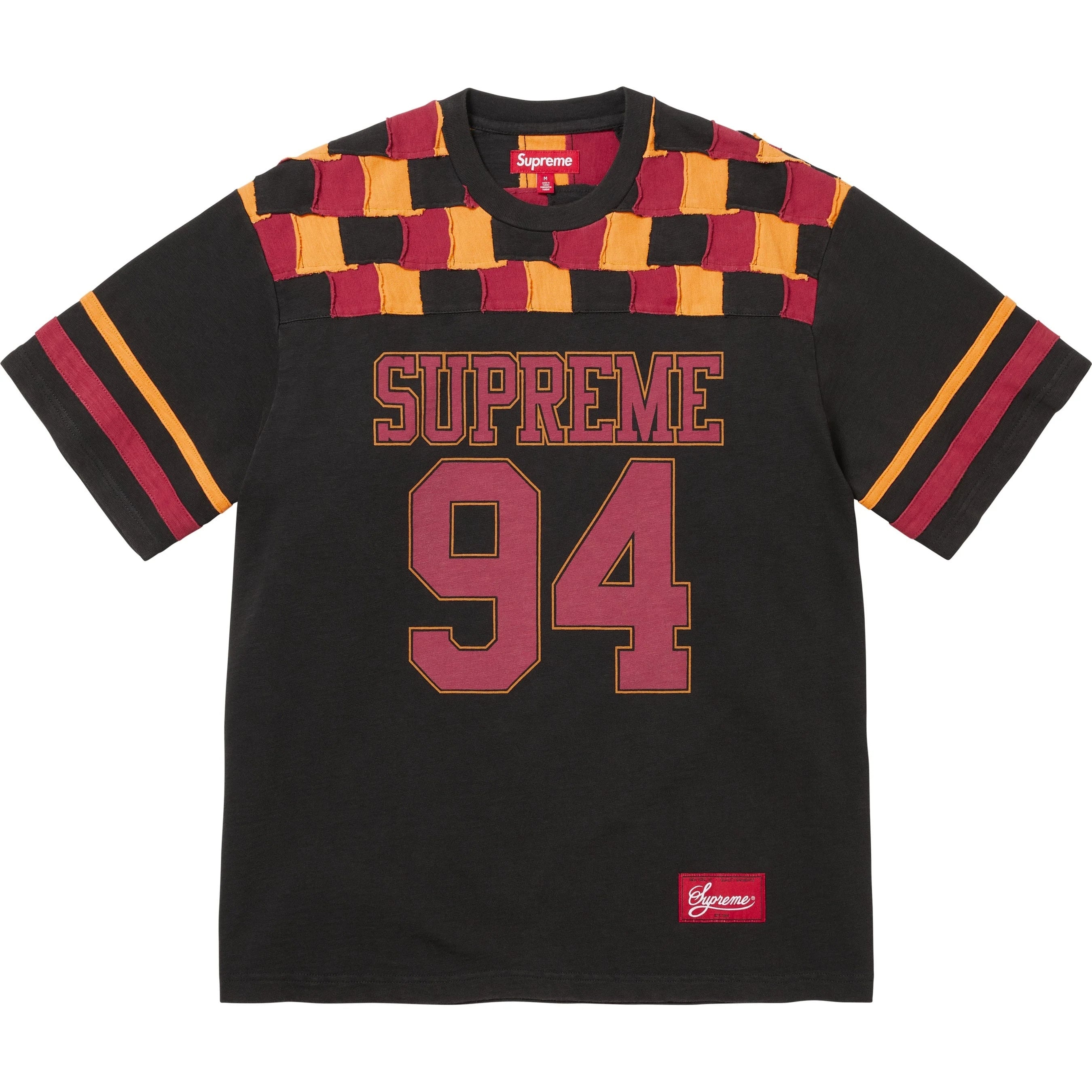 Patchwork Yoke Football Top view 11